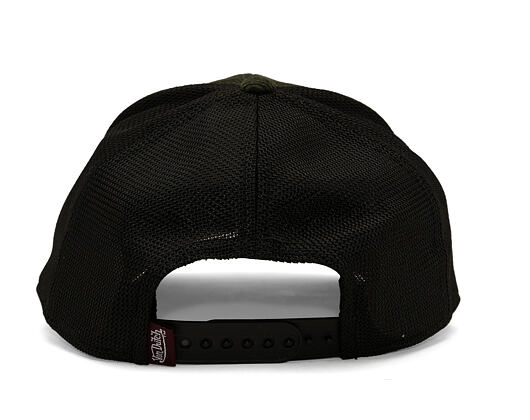 Kšiltovka Von Dutch - Corduroy Oval Patch Baseball - Olive / Burgundy