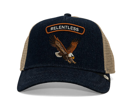 Kšiltovka Goorin - Represent Denim Rocker - Eagle - Blue Denim