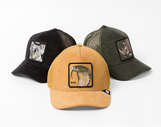 Kšiltovka Goorin - Corduroy Boss - Snake - Amber