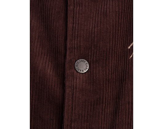 Bunda Karl Kani - Kani Jeans Corduroy Oversized College Jacket - Brown