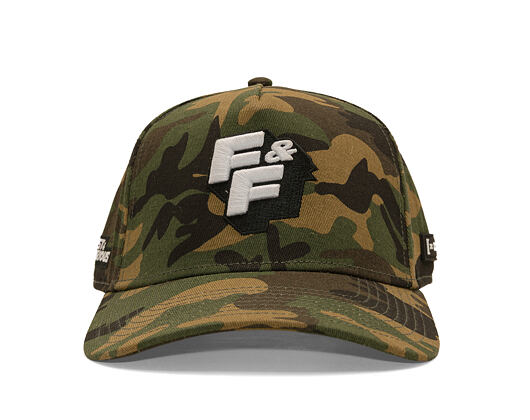 Kšiltovka Capslab - Fast & Furious A-Frame - F&F Logo - Camo