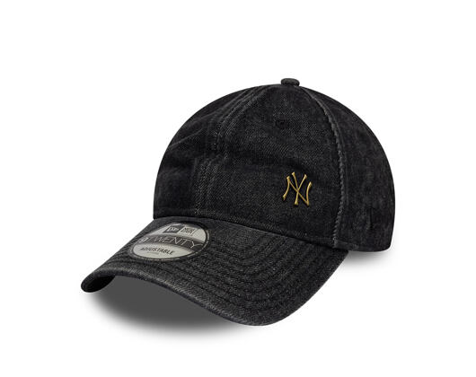 Kšiltovka New Era - MLB Washed Denim Pin 9TWENTY - NY Yankees - Black