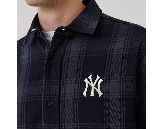 Triko New Era - MLB Plaid Shirt - NY Yankees - Navy
