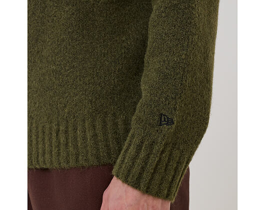 Svetr New Era - Branded Simple Knit Crew - New Olive