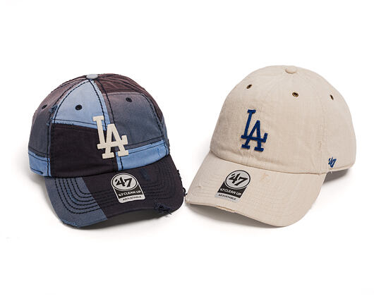 Kšiltovka '47 Brand - MLB Worn In Cooperstown CLEAN UP - LA Dodgers