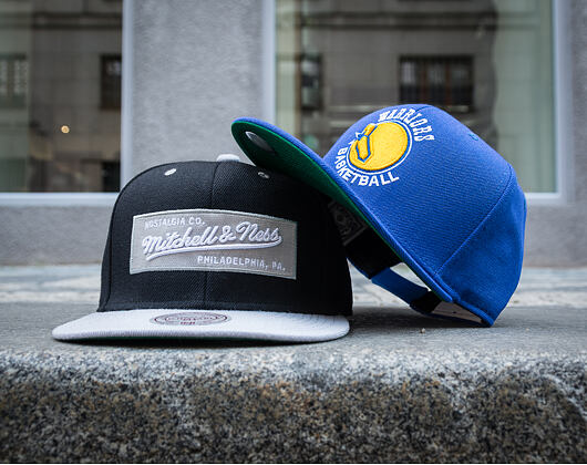 Kšiltovka Mitchell & Ness 2 Tone Label Black/Grey Snapback