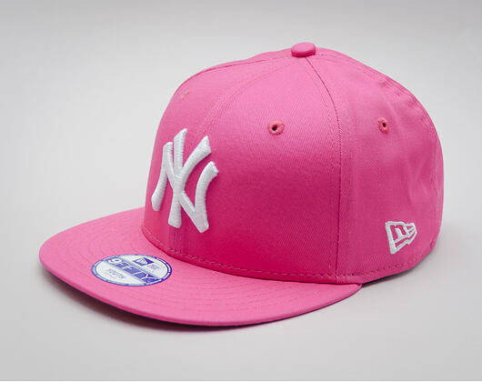 Dětská kšiltovka New Era 9FIFTY Kids MLB League Basic New York Yankees Snapback Pink / White