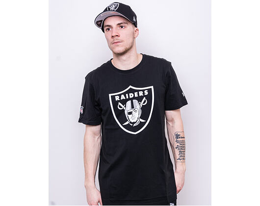 Triko New Era Essential NFL Team Logo Tee Oakland Raiders Black