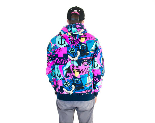 Mikina s kapucí Pink Dolphin Timeless Hoody Multicolor