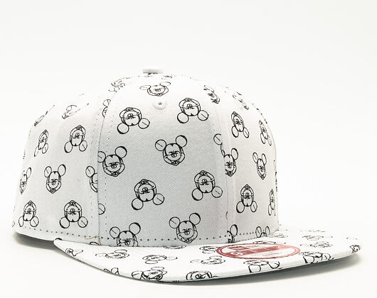 Kšiltovka New Era Sketch Face Mickey Mouse Optic White/Black Snapback