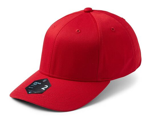 Kšiltovka State of WOW Crown 2 Baseball Red Velcro Strapback