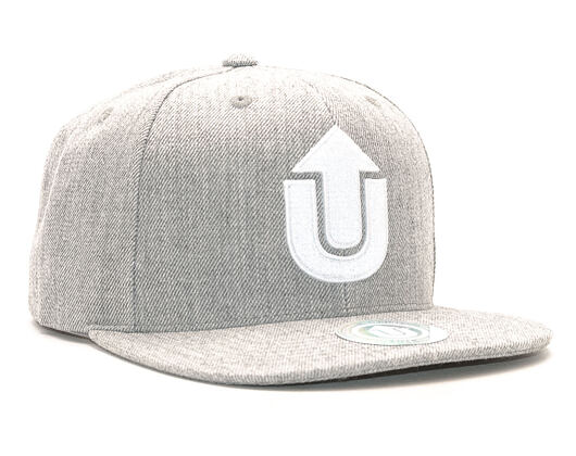 Kšiltovka UPFRONT Logo FV Light Grey/White Snapback
