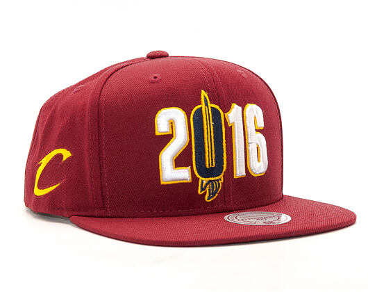 Kšiltovka Mitchell & Ness Championship Cleveland Cavaliers Burgundy Snapback