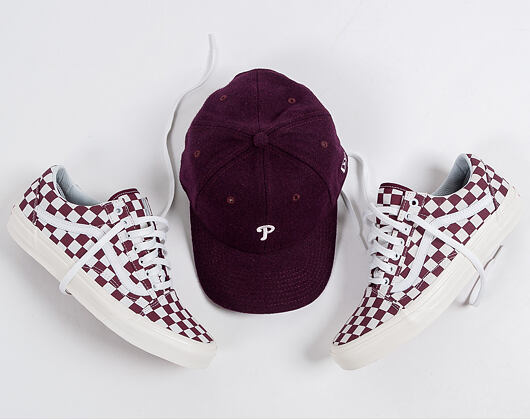 Kšiltovka New Era Melton Mini Classic Philadelphia Phillies Maroon 9TWENTY Strapback