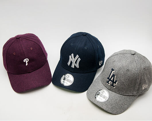 Kšiltovka New Era Wool Felt Logo New York Yankees Navy 9FORTY Strapback