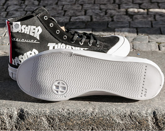 Boty HUF Thrasher Classic Hi Black