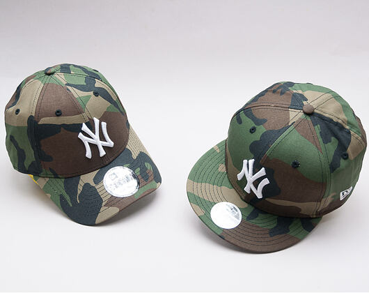Dámská Kšiltovka New Era League Essential New York Yankees 9FIFTY Woodland Camo Snapback