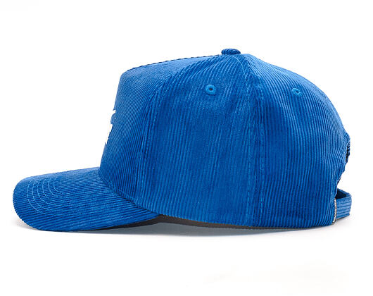 Kšiltovka Pink Dolphin Rare Corduroy Structured Blue Zipback