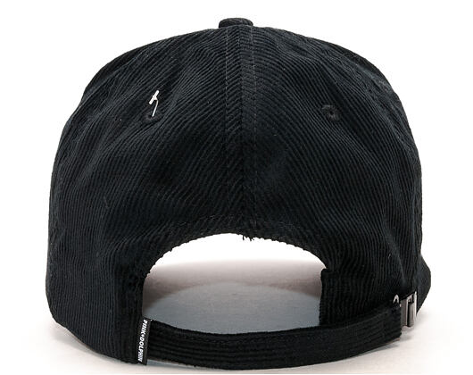 Kšiltovka Pink Dolphin Rare Corduroy Structured Black Zipback