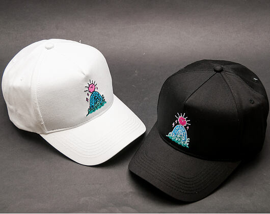 Kšiltovka Pink Dolphin Tombstone 5-Panel Structured Black Snapback