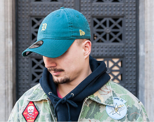 Kšiltovka New Era Unstructured Seasonal Detroit Tigers 9FORTY Green/Yellow Strapback