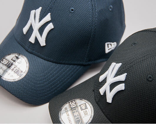 Kšiltovka New Era - MLB Diamond Era 39THIRTY - NY Yankees - Black / White