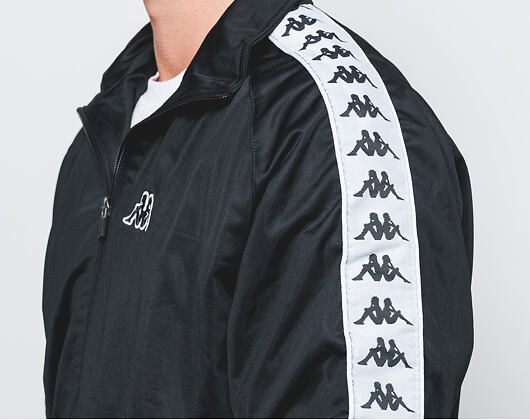 Mikina Kappa Banda Anniston Black/White