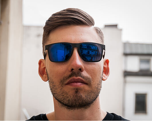 Sluneční Brýle Oakley Holbrook Metal Matte Black/Red Iridium OO4123–0255