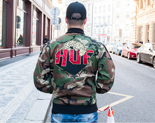 Bomber HUF Kingston Jacket Woodland
