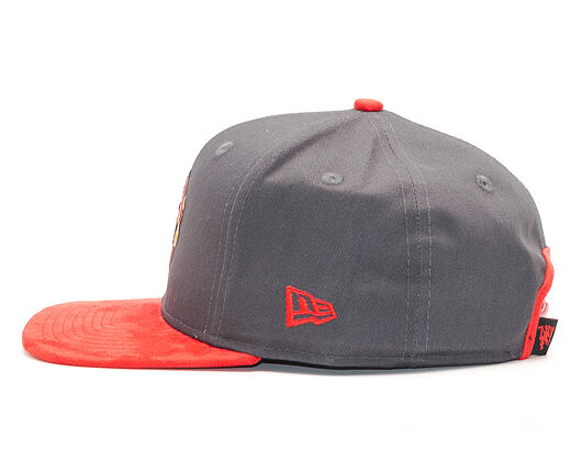 Kšiltovka New Era Suede Visor Manchester United Grey 9FIFTY Snapback