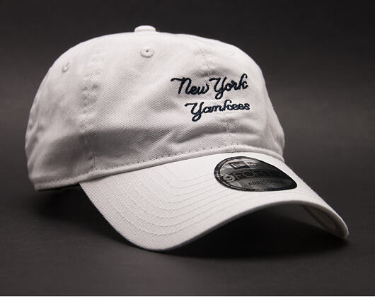 Kšiltovka New Era Sunbleach Unstructured New York Yankees 9FORTY White Strapback