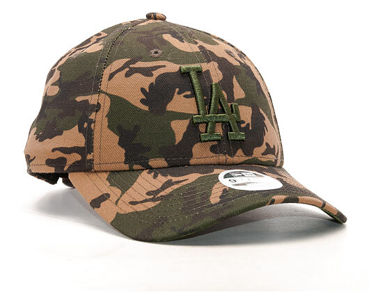 Dámská Kšiltovka New Era Seasonal Camo Los Angeles Dodgers 9FORTY Woodland Camo Strapback