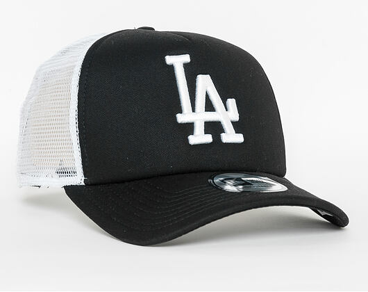 Kšiltovka New Era 9FORTY Clean Trucker Los Angeles Dodgers Snapback Black / Optic White