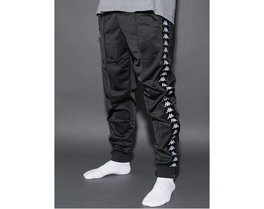 Tepláky Kappa Banda Rastoria Slim Black (outdated - zmenili pruhy pod timto SKU i EANem > DP578)