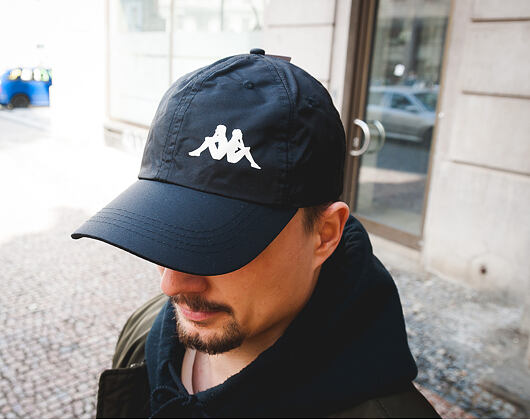 Kšiltovka Kappa Vigoleno Black/White Strapback