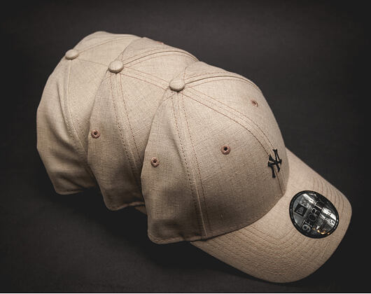 Dámská Kšiltovka New Era Linen Small Logo New York Yankees 9FORTY Camel Strapback