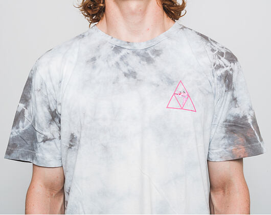 Triko HUF Pink Panther Triple Triangle Grey Crystal Wash