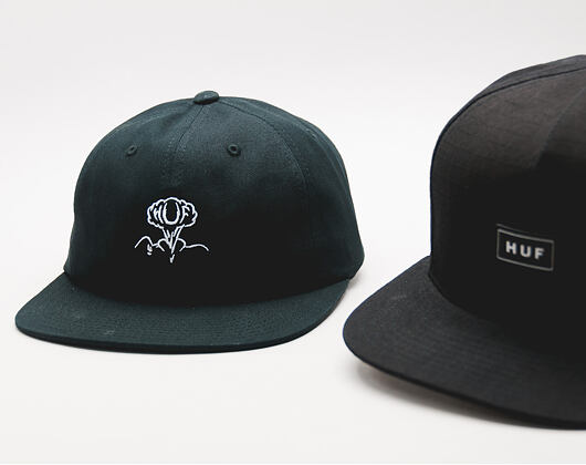 Kšiltovka HUF Apparel Cap Bar Logo Black Snapback