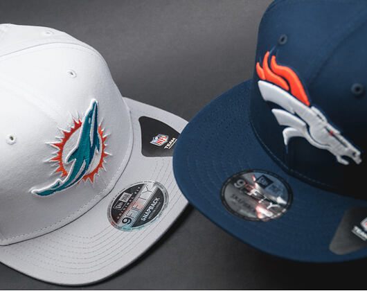 Kšiltovka New Era Contrast Crown Miami Dolphins 9FIFTY White/Gray Snapback