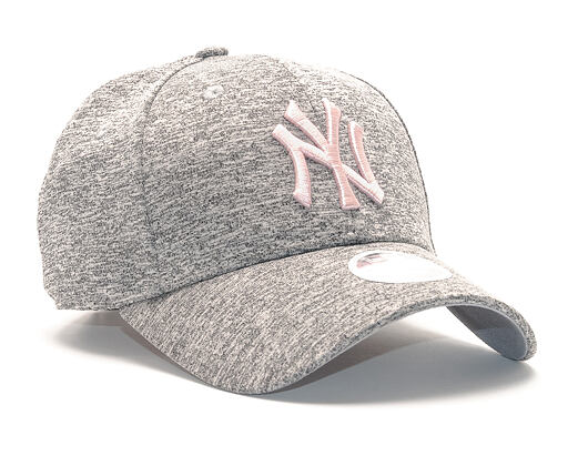 Dámská Kšiltovka New Era Tech Jersey New York Yankees 9FORTY Gray/Pink Strapback