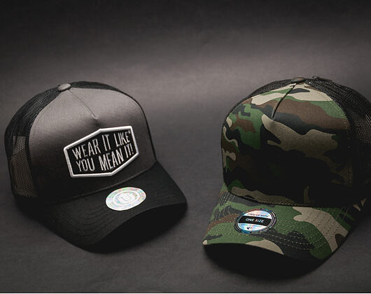 Kšiltovka UPFRONT Skate Baseball Trucker Grey/Black Snapback