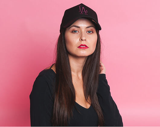 Kšiltovka New Era Jersey Tech A-Frame Los Angeles Dodgers 9FORTY Black Maroon Snapback