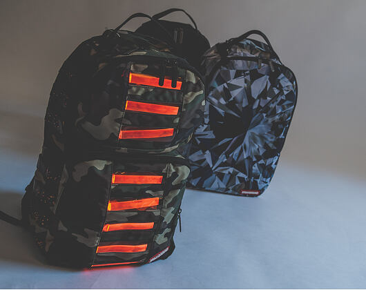 Svítící Batoh Sprayground Camo L.E.D. Bag To The Future