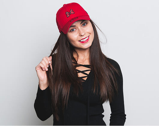 Dětská Kšiltovka New Era Jr Disney Minnie Mouse 9FORTY Youth Scarlet Strapback