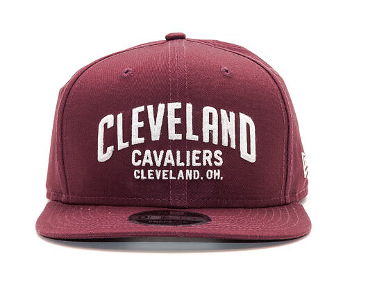 Kšiltovka New Era Felt Script Cleveland Cavaliers 9FIFTY Maroon/White Snapback