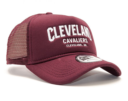 Kšiltovka New Era Chainstitch Trucker Cleveland Cavaliers 9FORTY Maroon/White Snapback