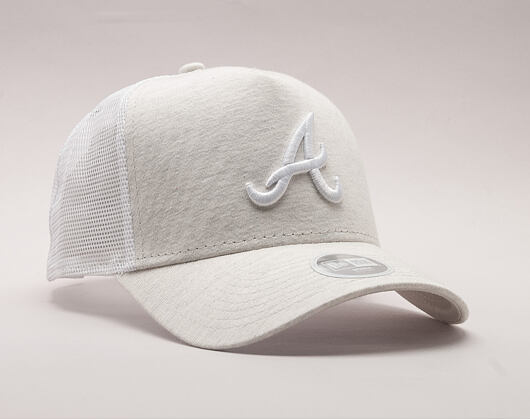 Dámská Kšiltovka New Era Jersey Essential Trucker Atlanta Braves 9FORTY Satin Snapback