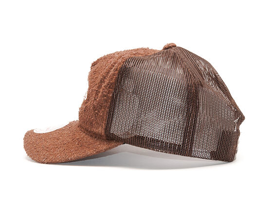 Kšiltovka Mitchell & Ness Long Hair Suede Trucker Brown Snapback