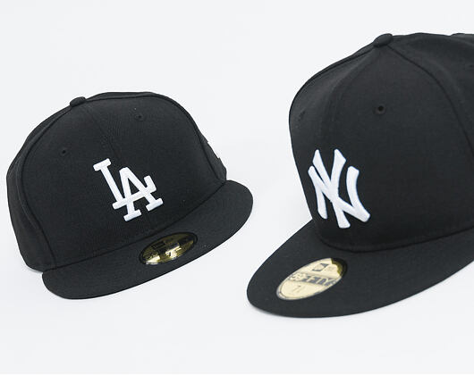 Kšiltovka New Era - MLB Basic 59FIFTY - LA Dodgers - Black / White