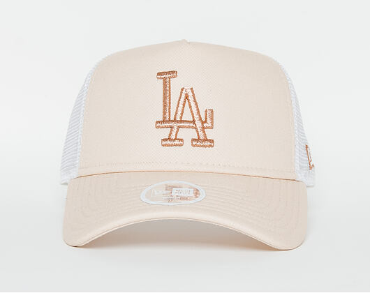 Dámská Kšiltovka New Era Essential Trucker Los Angeles Dodgers 9FORTY Satin/Gold Snapback